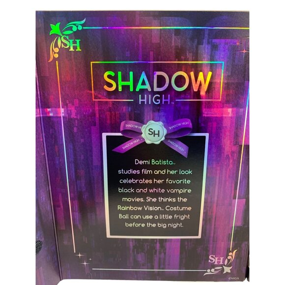 Rainbow Vision COSTUME BALL Shadow High Demi Batista (Bat Themed) Fashion Doll. - Picture 4 of 4